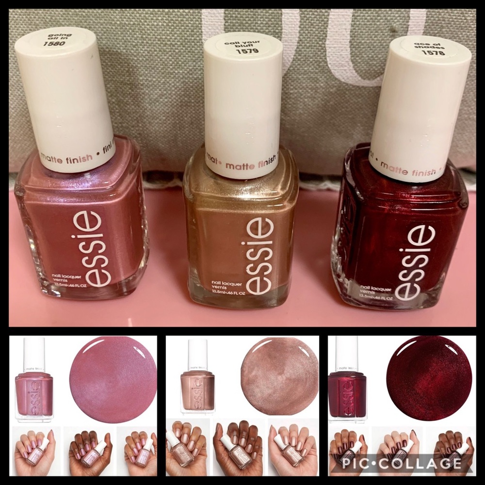 💅🏼New essie 3 Piece bundle: Matte Finish